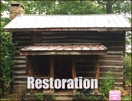 Historic Log Cabin Restoration  Knoxville, Georgia